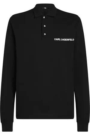 Karl Lagerfeld Playera tipo polo de piqué Karl