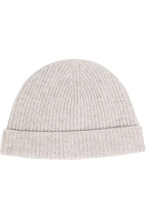 N.PEAL Gorro de cachemira tejido de canalé