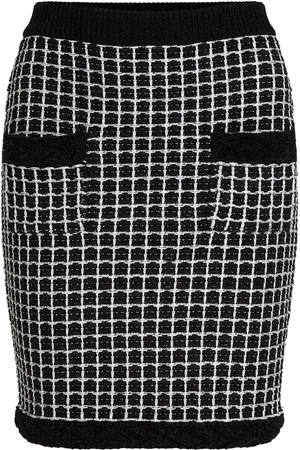 Karl Lagerfeld Falda lápiz de bouclé con diseño de dos bolsillo
