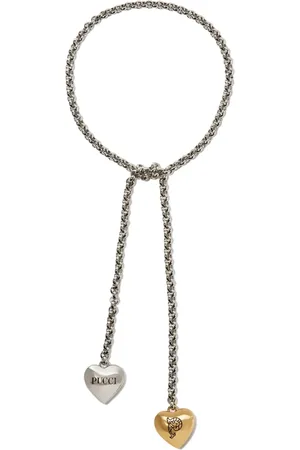 Puccini Collar de cadena con dije de corazón