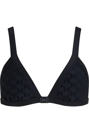 Karl Lagerfeld Top de bikini con monograma KL