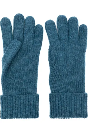 N.PEAL Guantes de cachemira tejidos de canalé
