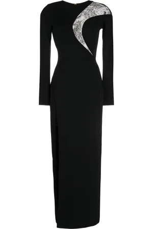 Elie saab Vestido largo con diseño tejido