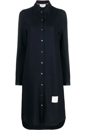 Thom Browne Vestido camisero manga larga