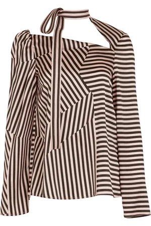 Silvia Tcherassi Blusa de seda Rivoli con rayas estampadas