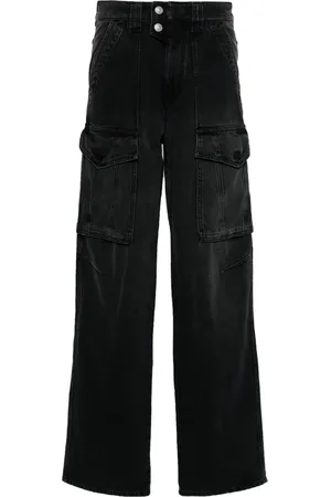 Marant Etoile Boyfriend jeans Heilani con parche del logo