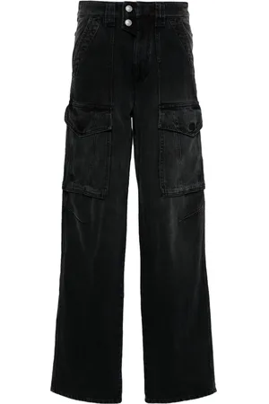 Marant Etoile Boyfriend jeans Heilani con parche del logo