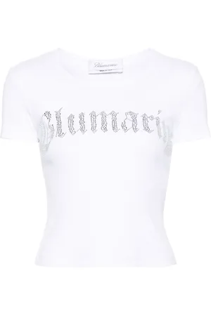 BLUMARINE Playera con detalles de strass