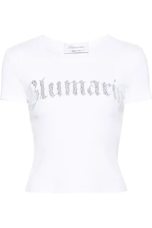 BLUMARINE Playera con detalles de strass