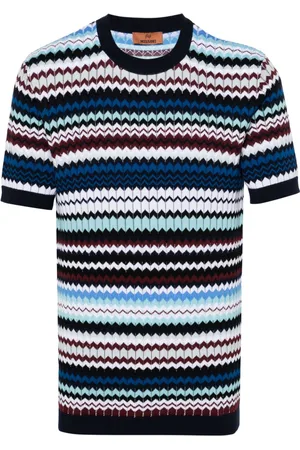 Missoni Playera con motivo en zigzag