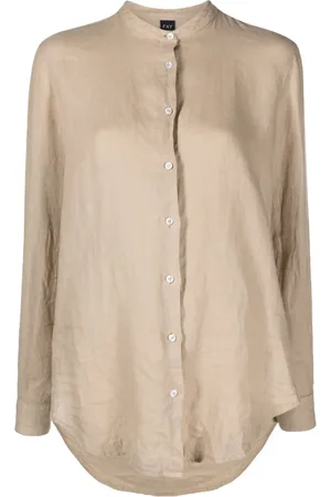 FAY Camisa manga larga con cuello mao