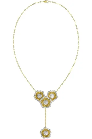 Marchesa Notte Collar floral en oro rosa de 18kt con diamantes