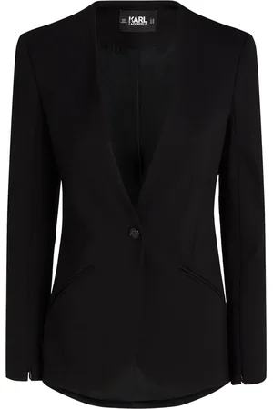 Karl Lagerfeld Blazer sin cuello con botones