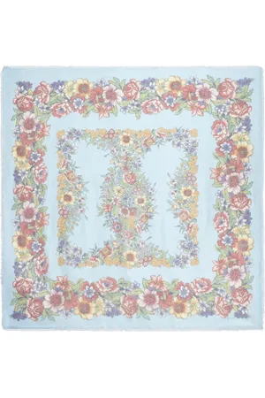 Etro Mascada de seda con estampado floral