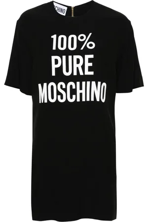 Moschino Vestido corto con logo estampado