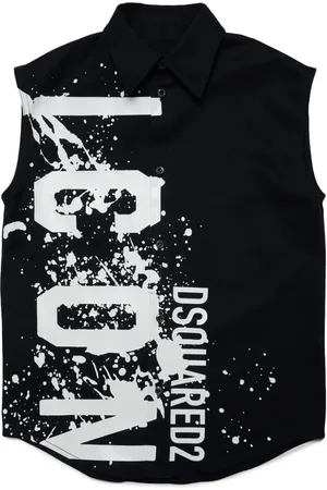 Dsquared2 Camisa sin mangas con logo estampado
