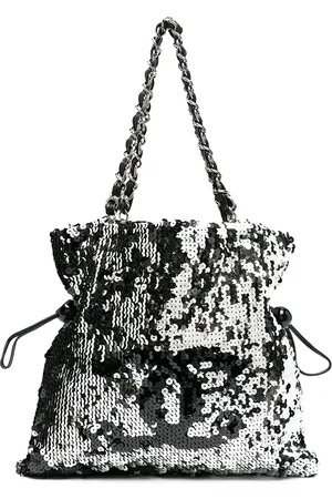 CHANEL Bolsa de hombro con logo CC y lentejuelas 2007/2008