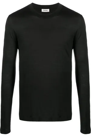 Nanushka Playera manga larga con cuello redondo
