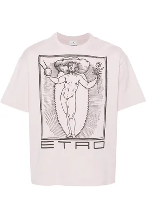 Etro Playera con ilustración estampada