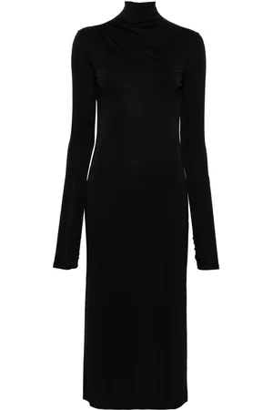 The Andamane Vestido midi Parker con espalda abierta