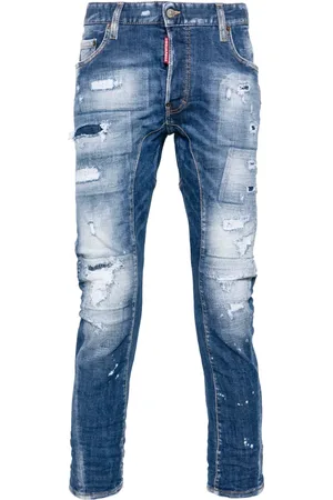Dsquared2 Jeans slim Tidy Biker con detalles rasgados