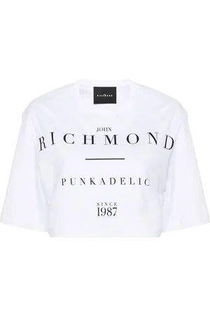 John Richmond Playera corta con logo estampado