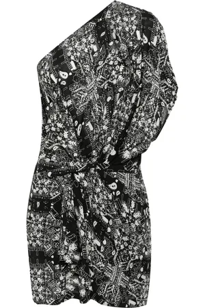 IRO Vestido corto Alixen con un hombro descubierto