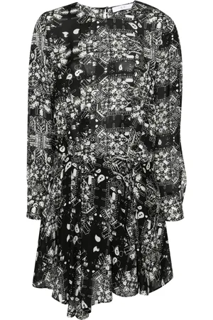 IRO Vestido corto Amiel con estampado gráfico