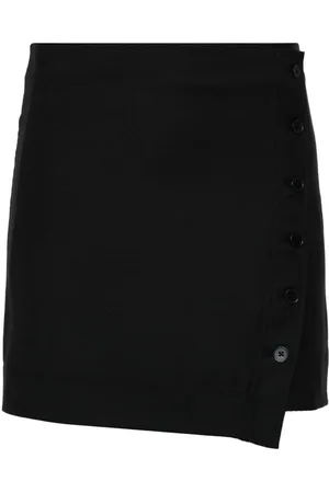 Loulou Studio Falda corta con diseño cruzado
