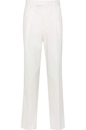 Ermenegildo Zegna Pantalones chinos de popelina con tiro medio