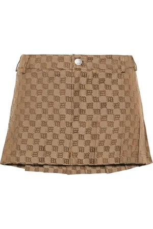 MISBHV Falda corta con diseño de plisado