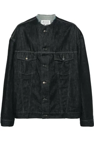 Maison Margiela Chamarra de mezclilla sin cuello