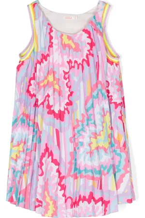 Billieblush Vestido plisado con estampado abstracto