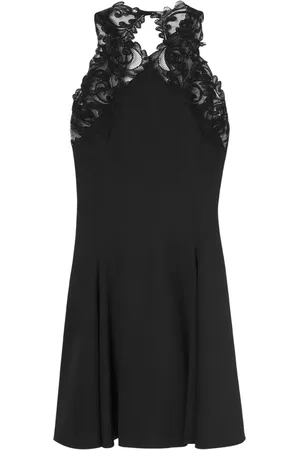 VERSACE Vestido corto con encaje y motivo Barocco