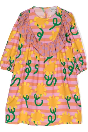 Stella McCartney Vestido con girasoles estampados