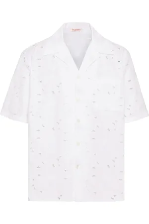 VALENTINO GARAVANI Camisa con bordado inglés