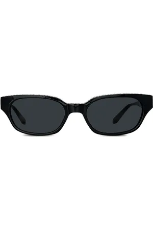 Linda Farrow Lentes de sol con armazón rectangular de