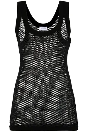 OFF-WHITE Top tejido Net