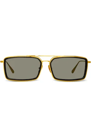 Linda Farrow Lentes de sol con armazón cuadrada