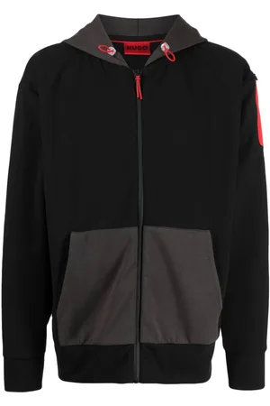 HUGO BOSS Hoodie Dechmo con cierre en la parte delantera
