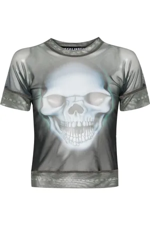 OTTOLINGER Playera de malla con motivo Skull