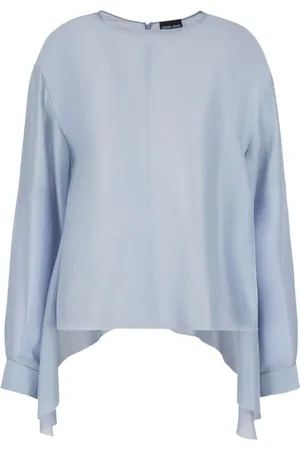Giorgio Armani Blusa de seda con detalle de nudo