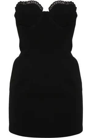 Ilkyaz Ozel Vestido corto estilo strapless