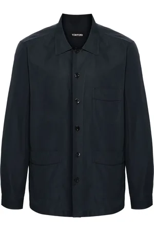 Tom Ford Camisa de pijama de popelina manga larga