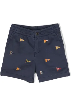 Ralph Lauren Shorts con bordado de bandera