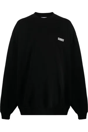 Vetements Sudadera con cuello redondo y logo bordado