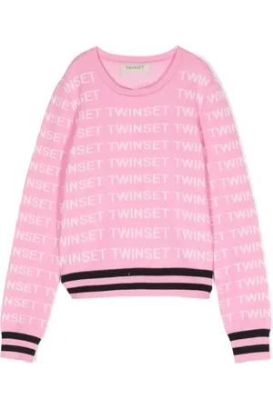 Twin-Set Suéter con logo en jacquard