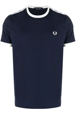 Fred Perry Playera Ringer con franja del logo