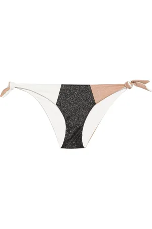 Twin-Set Bikini bottom estilo tanga con diseño color block