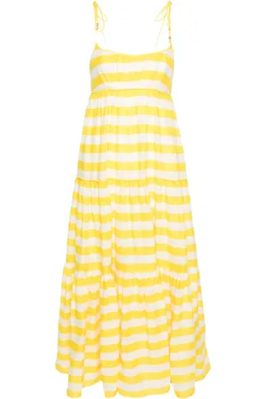 ZIMMERMANN Vestido midi Alight a rayas